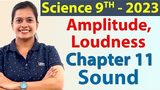 Amplitude, Loudness, Chapter 11 - Sound - Science Class 9 NCERT