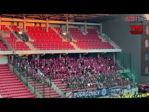 Kibice Rakowa Częstochowa podczas meczu z Spartakiem Trnava 04.08.2022