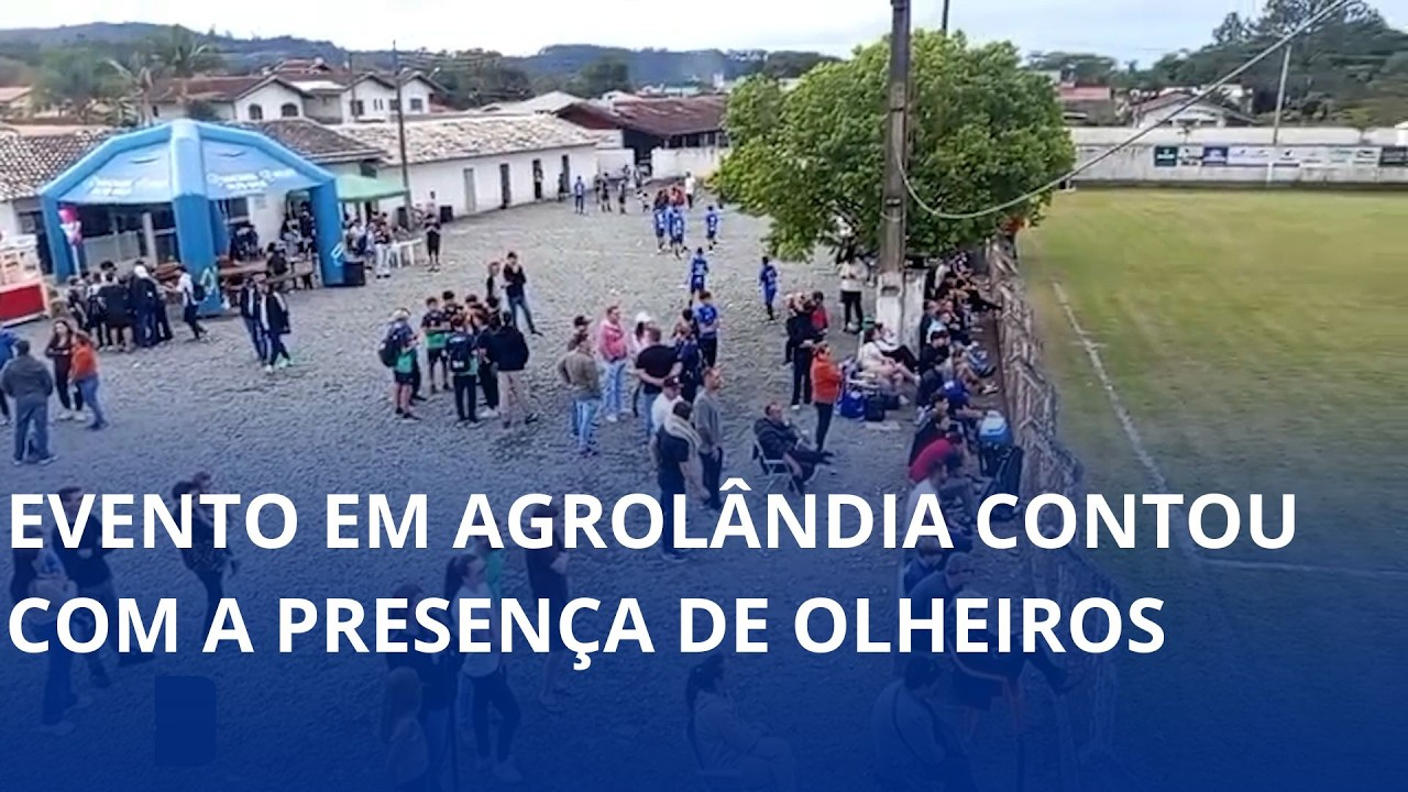Evento em Agrolândia contou com a presença de olheiros