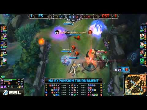 F5 ShorterACE Lulu Botlane Gank - F5 vs CST Game 3 (NA LCS Expansion)