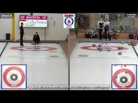 Skrlik/Hamilton vs. Kalk/MacAlpine - Draw 3 - Curling Stadium Alberta Curling Series Doubles