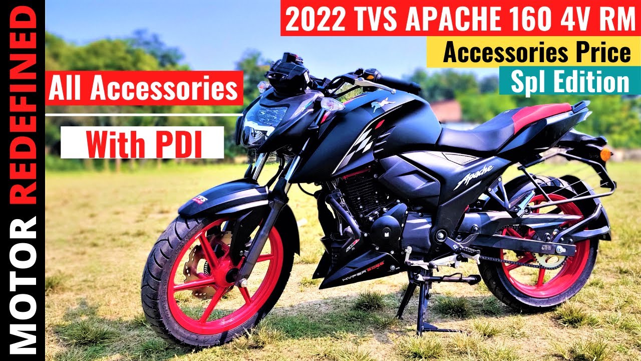 2022 TVS Apache RTR 160 4V Special Edition All Accessories with Price & PDI | Motor Redefined