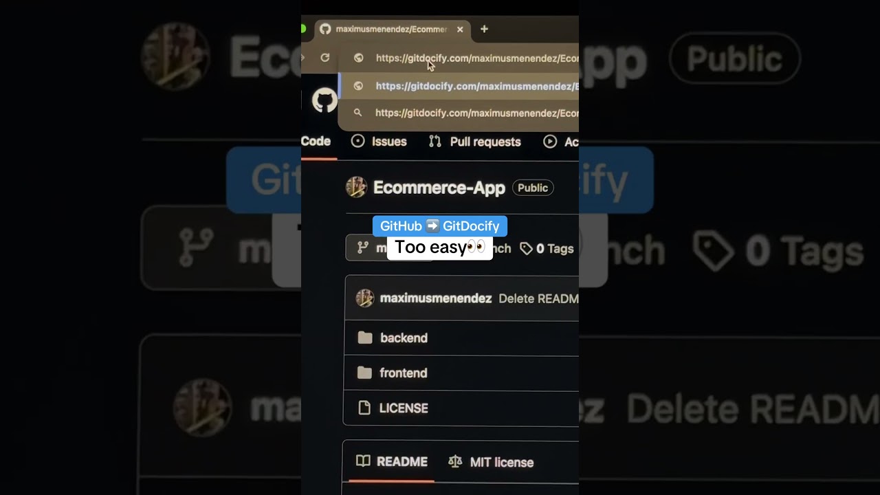 GitDocify is too good for documenting your university projects on GitHub #codingprojects