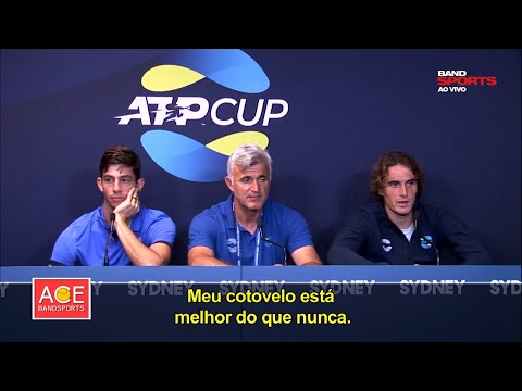 TSITSIPAS EXPLICA ABANDONO DA CHAVE DE SIMPLES DA ATP CUP| ACE BANDSPORTS