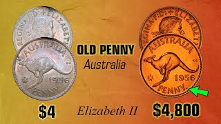 AUSTRALIAN 1956 PENNY Coin WORTH OVER $4000