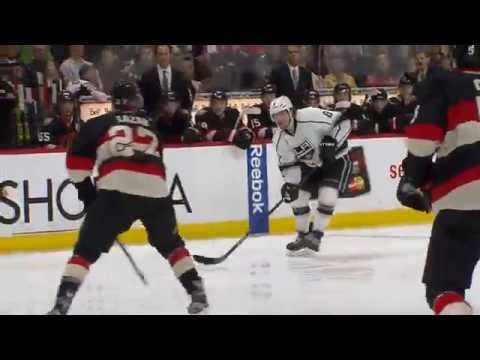 Anze Kopitar Scores After Doughty Great Pass vs Senators 12/11/14