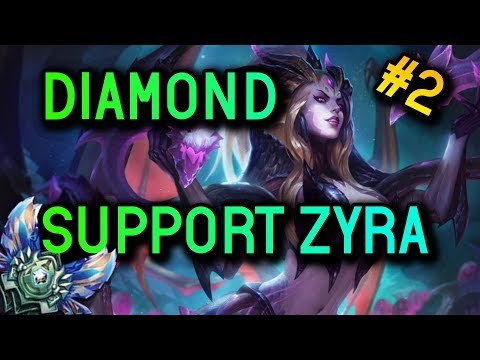 Support Zyra S8 Diamond Full Gameplay #2 - League of Legends