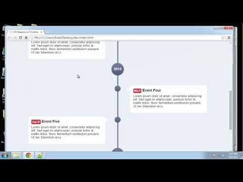 Learn to design a CSS3 timeline Part 2
