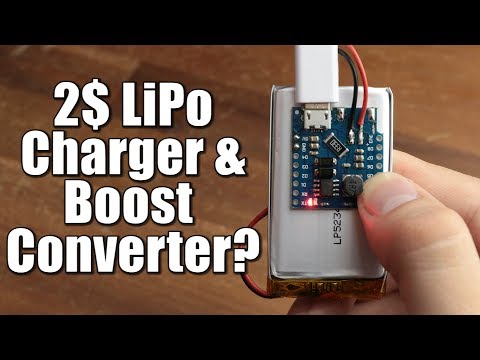2$ LiPo Charger & Boost Converter? || TP5410 Test Video