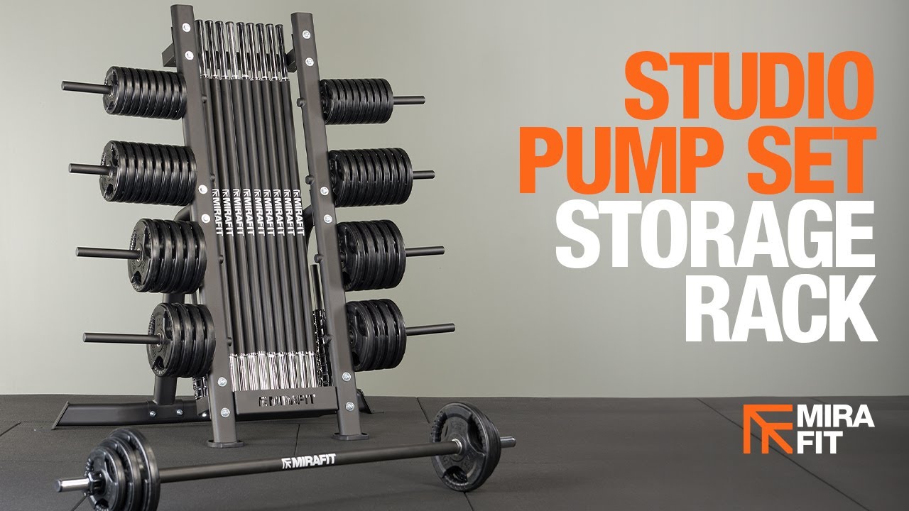 Studio Pump Set and Storage Rack | Mirafit