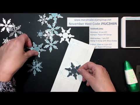 Snowflake Wishes Bundle Slimline Card