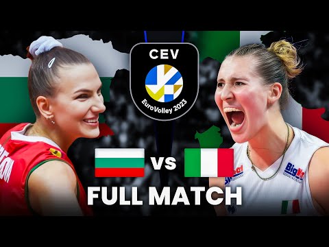 Italy 🇮🇹 vs Bulgaria 🇧🇬 | Full Match | CEV EuroVolley 2023