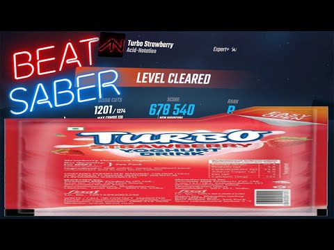 Turbo Strawberry [Beat Saber](Expert+, 62.6% accuracy)