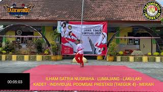Download lagu ILHAM SATRIA NUGRAHA - LUMAJANG - LAKI-LAKI - KADET - INDIVIDUAL POOMSAE PRESTASI (TAEGUK 4) - MERAH mp3