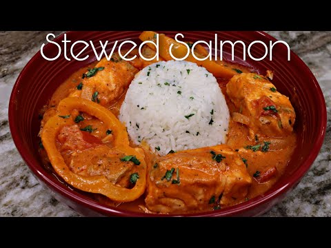 Stewed SALMON With Cilantro Lime Rice