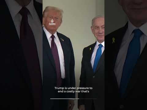 Trump meets Netanyahu for a record seventh White House visit | AJ #shorts