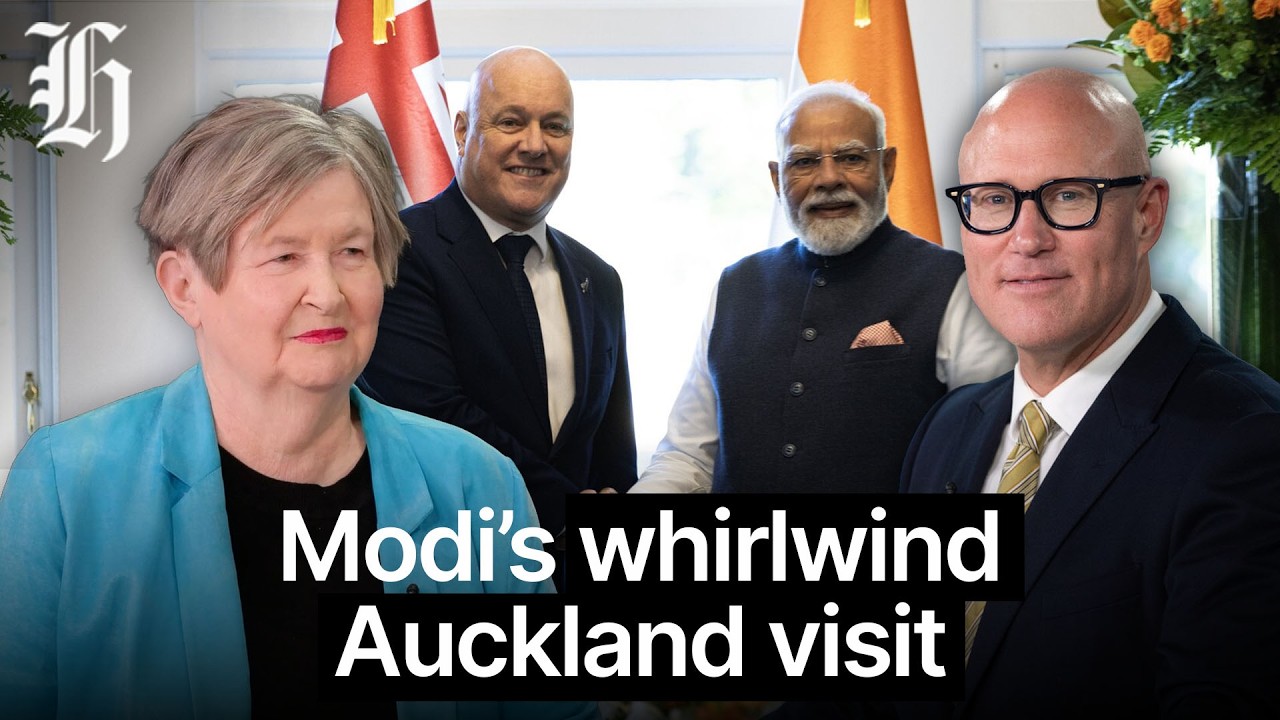Modi’s whirlwind Auckland visit wraps with plenty of ceremony plus some protest| Herald NOW Business