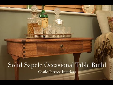 Solid Sapele Occasional Table Build