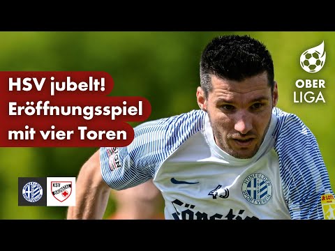"Maschine"-Doppelpack | Oberliga-Eröffnungsspiel | HSV vs. KSV Baunatal | Fußball-Highlights