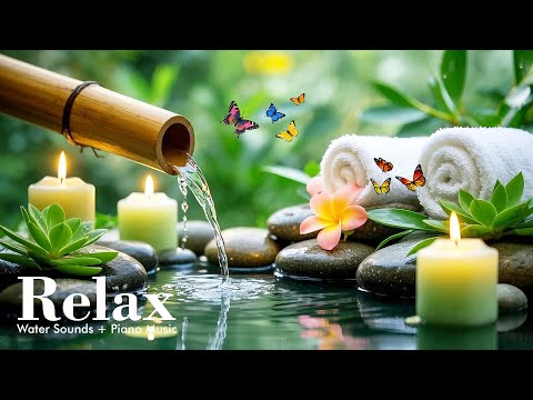 Soothing Relaxation Music & Water Sounds 🍃 Music for Sleep, Stress Relief, Meditation Music
