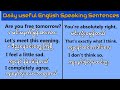 Daily Useful English Speaking Sentences Are You Free Tomorrow