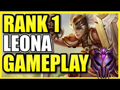 RANK 1 LEONA GAMEPLAY IN HIGH ELO! Best Leona Support Build, Strats, and More!