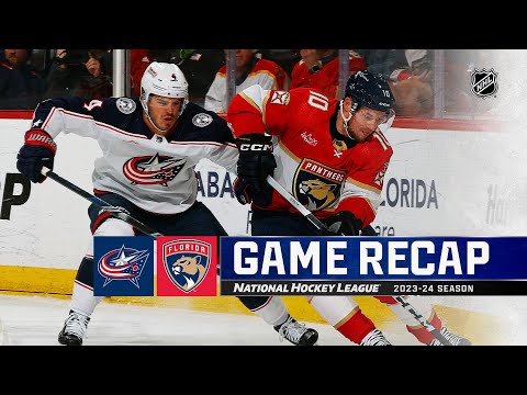 Blue Jackets @ Panthers 4/11 | NHL Highlights 2024