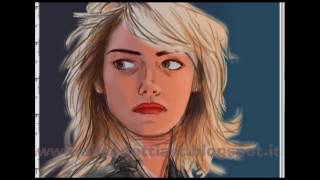 Speed Painting_Emma Stone from  Birdman_Detti Alice_2016
