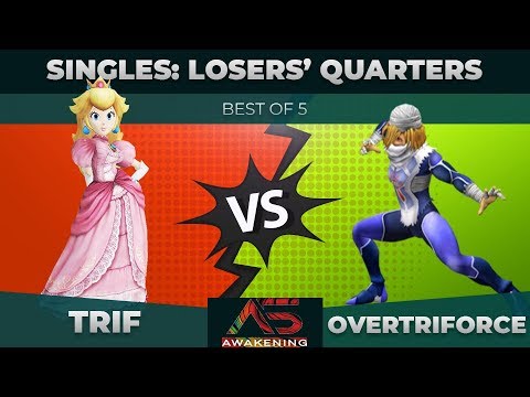 Trif vs Overtriforce - Losers' Quarterfinals: Melee Singles - Awakening 5 | Peach vs Sheik