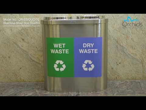 Stainless Steel Duo Dustbin