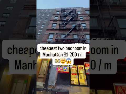 Cheapest 2 Bedroom Apartment in Manhattan 🗽 Only $1,250/Month | Affordable NYC Apartment Tour #nyc