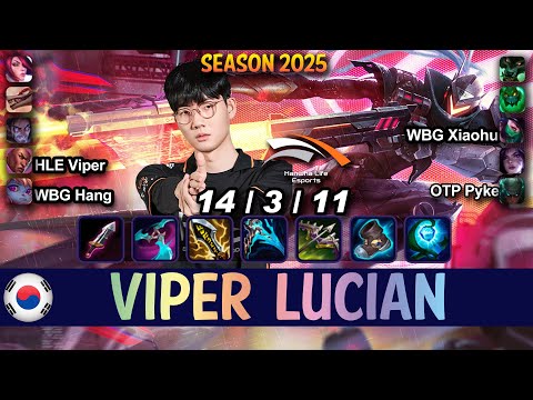 HLE Viper LUCIAN vs KAI'SA ADC - Patch 15.6 KR Ranked | lolrec