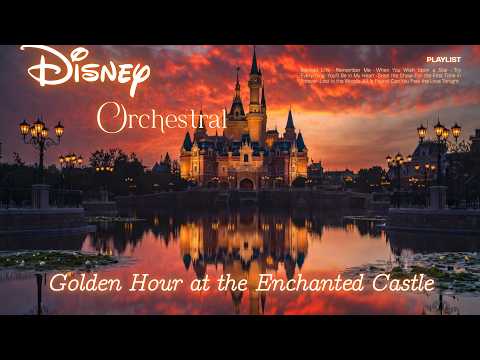 𝐏𝐥𝐚𝐲𝐥𝐢𝐬𝐭 🌅 Sunset at the Enchanted Castle 🌅 | Disney Orchestral | Majestic Evening Strings 🎻