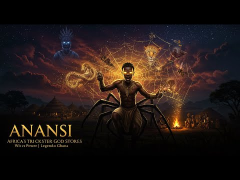 “The Myth of Anansi the Spider Africa’s Trickster God of Stories” 🕷️📖