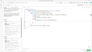 YouTube video 'LeetCode 2138 | Divide a String Into Groups of Size k | String | Java'