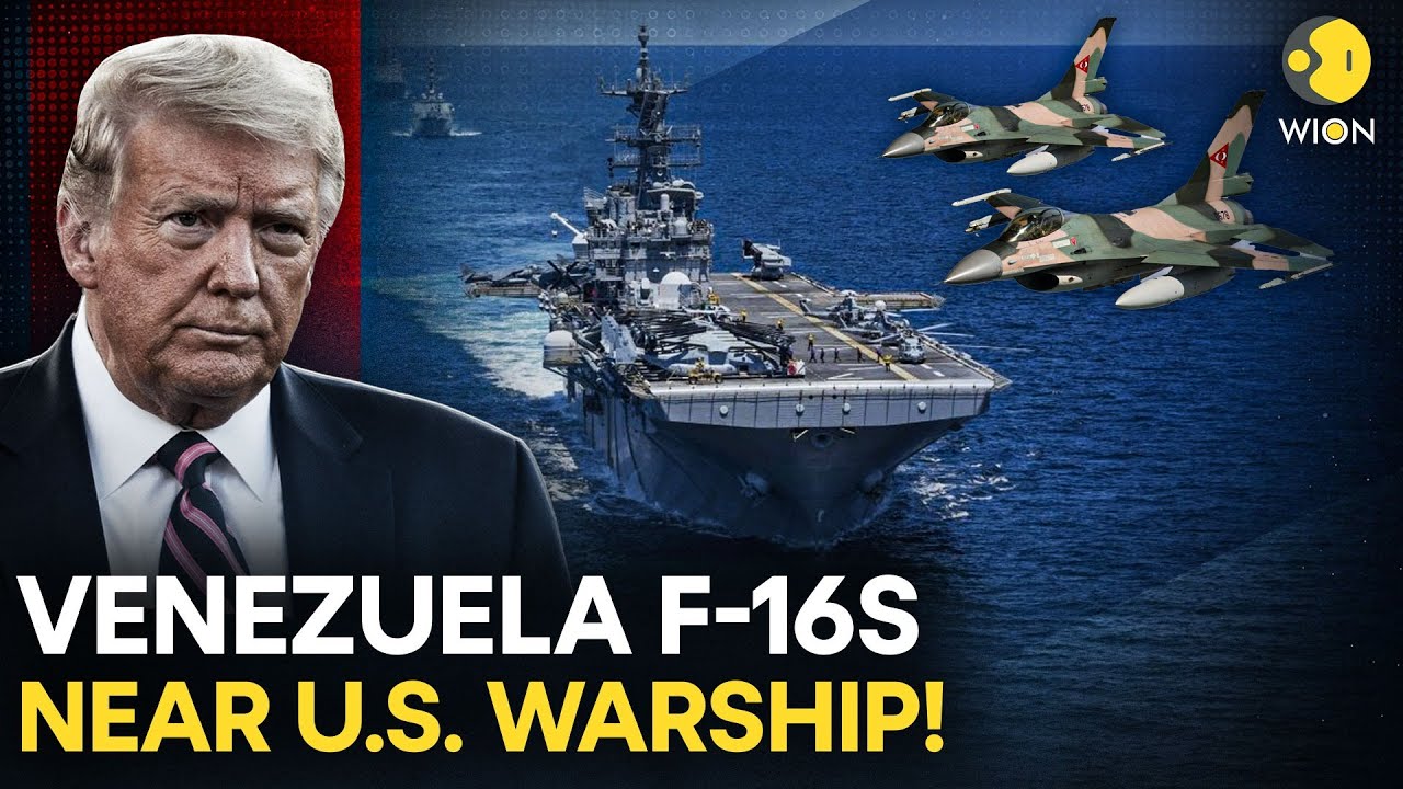 US-Venezuela Tensions LIVE: Venezuelan Fighter Jet Fly Over US Navy Vessel! Maduro Challenges Trump