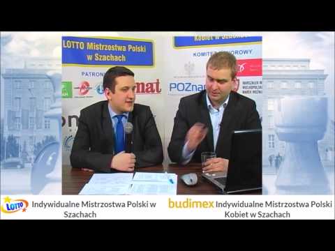 Maciej Cybulski w studiu telewizyjnym Mistrzostw Polski w Szachach 2015!