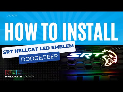 SRT Hellcat LED Emblem Badge Multicolor