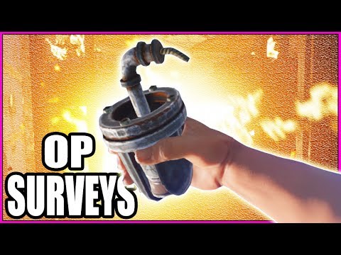 SURVEY CHARGE RAIDING everyone in RUST?! - Skin Giveaway + Stealing a Base from Clan (Modded Server)