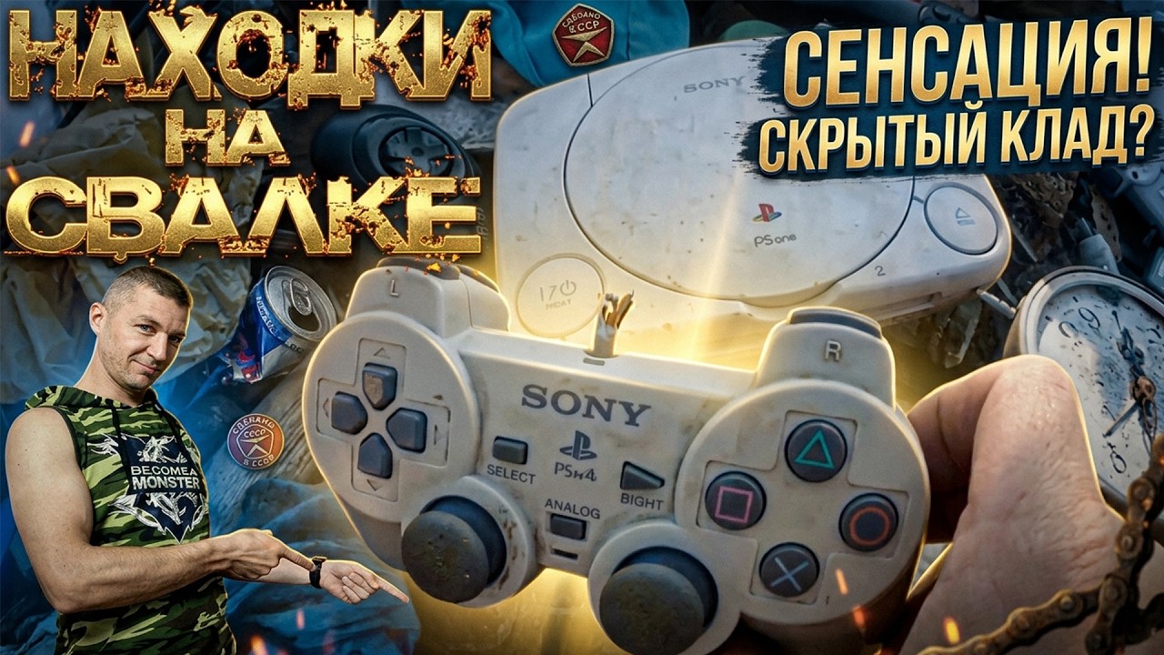 СВАЛКА ШОКИРОВАЛА! Нашел консоль детства прямо в Мусоре!