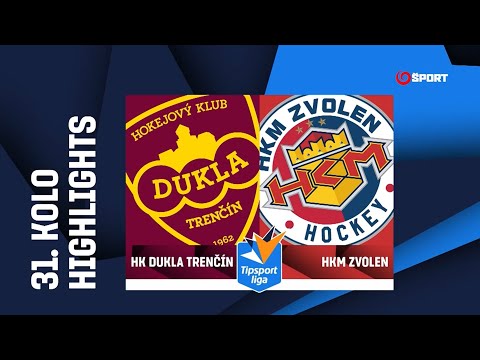 31. kolo: HK Dukla Trenčín - HKM Zvolen 3:4 pp (2:2, 1:1, 0:0, 0:1)
