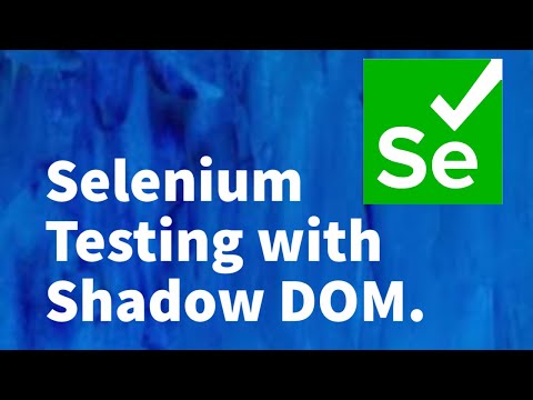 Selenium Tutorial for Beginners 9 Selenium Testing with Shadow DOM