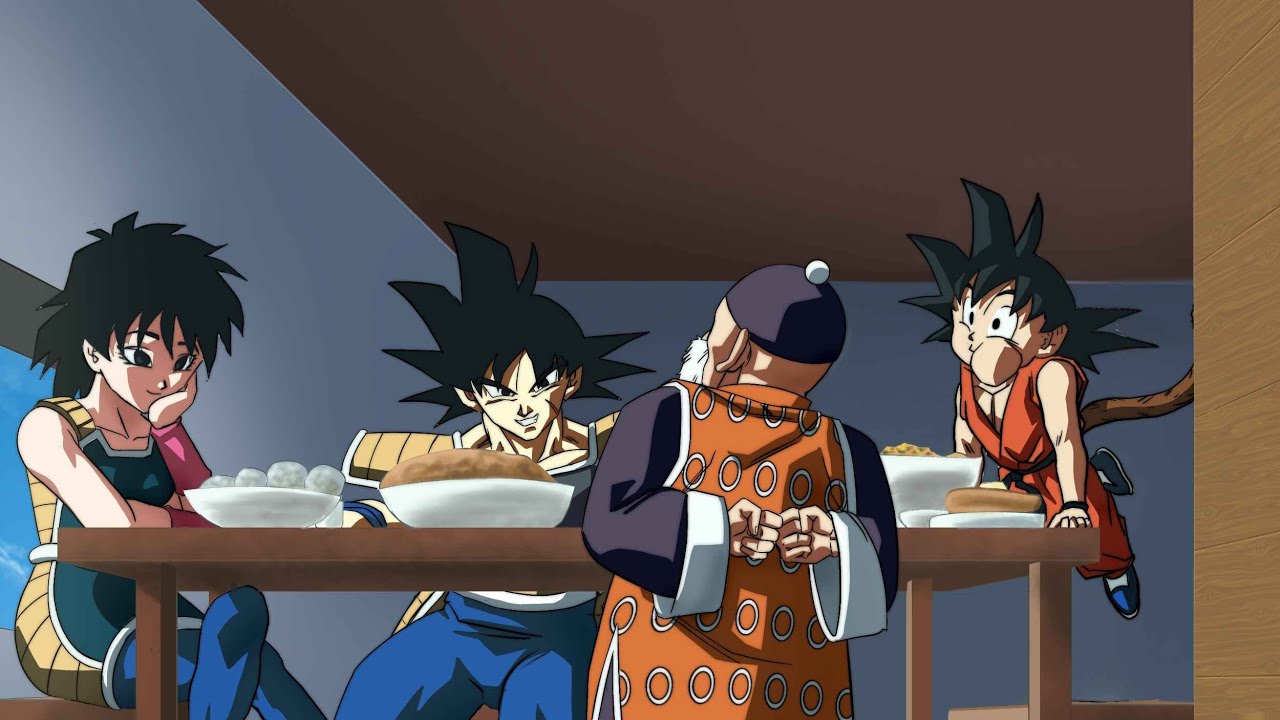 What if Goku were sent to Earth with his parents? Part 1,2,3