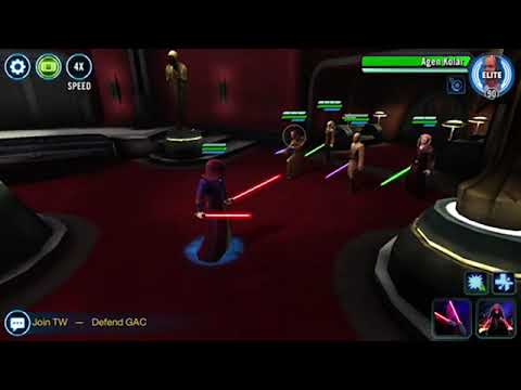 SWGOH Sith Eternal Emperor Event Tier 1 No Zeta on Darth Sidious