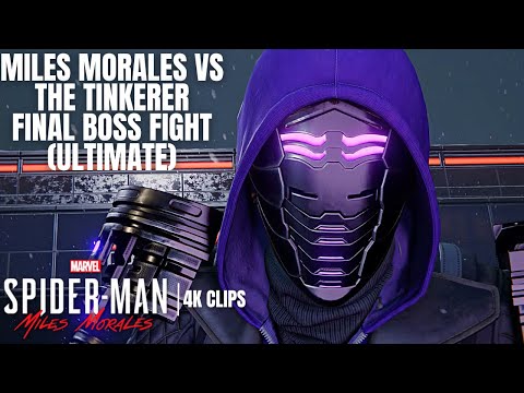 Miles Morales vs The Tinkerer Final Boss Fight (ULTIMATE) | Spider-Man: Miles Morales 4K Clips