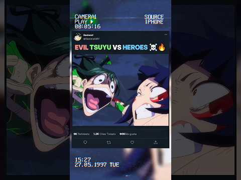 EVIL TSUYU vs HEROES ☠️🔥 | #myheroacademia #edit #amv #mha #anime