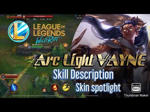 Arc Light Vayne | Skin Spotlight - League of Legends Wild Rift