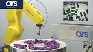 FlexiBowl: continuous feeding solution of mascara caps - cosmetic indusrty assembly