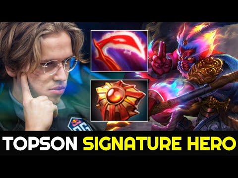 TOPSON Monkey King - Show His Signature Hero Armor Reduction Build 7.25 Dota 2