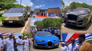 Ibrahim Mahama,Cheddar,Kwame Despite Pull Up in Million-Dollar Luxury Cars Join Ernest Ofori Sarpong